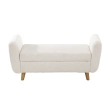 Conner Eucalyptus Wood Storage Ottoman Bench